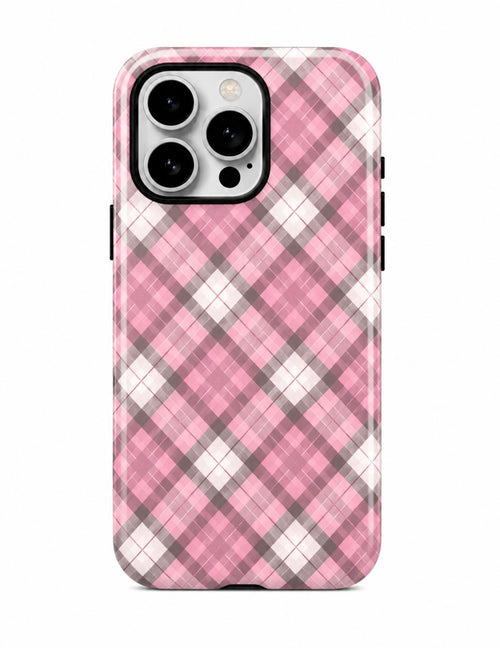 Dollie// Pink Plaid Case